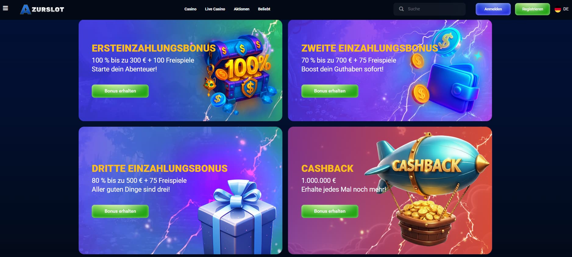 AzurSlot Casino-Plattform AzurSlot Casino-Plattform